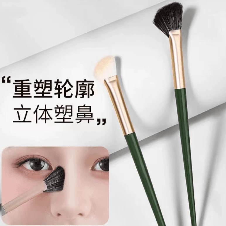 镰刀鼻影刷斜角眼影刷化妆眉刷晕染刷扇形软毛化妆刷修容刷初学者