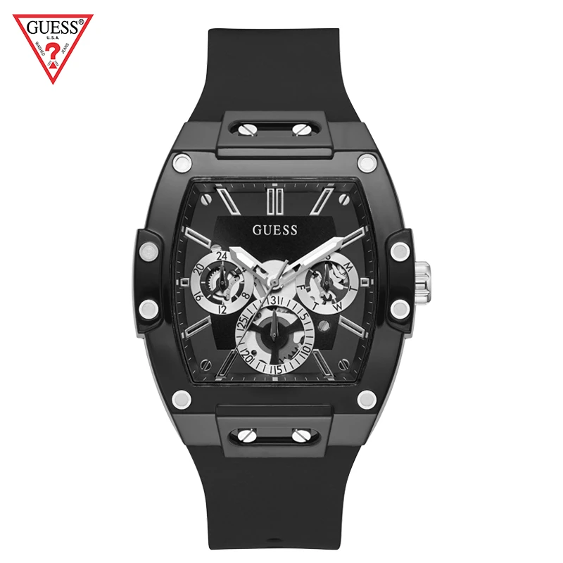 【四爷专属】GUESS/盖尔斯 潮流酒桶型时尚石英腕表GW0203G3