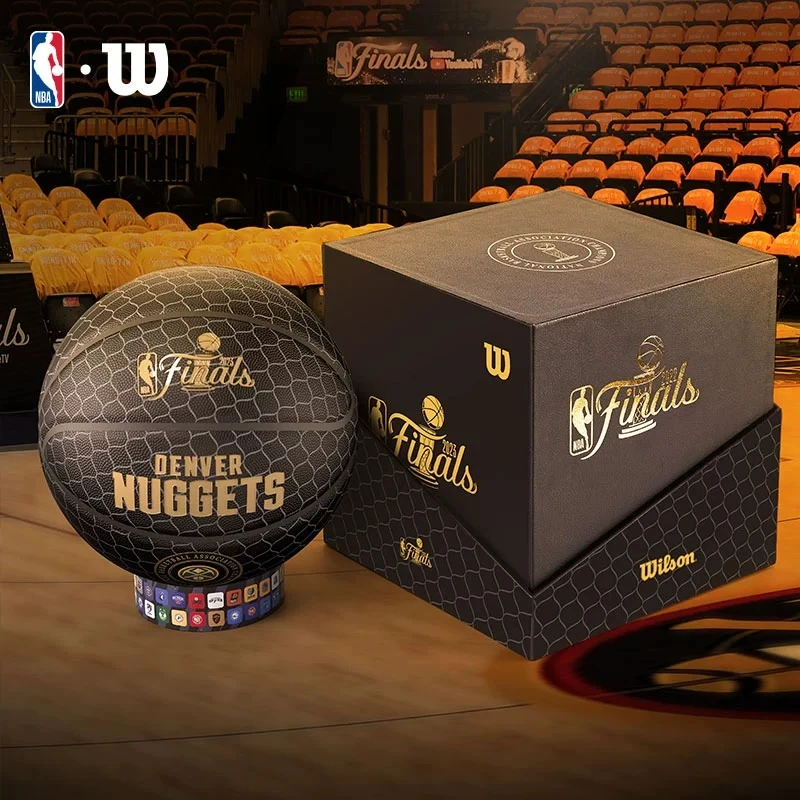 Wilson威尔胜NBA官方2023总冠军掘金纪念款篮球限量款收藏礼盒装