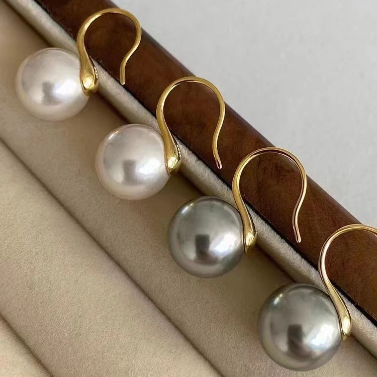 法式珠珠耳环女小众设计高级感耳钉高跟鞋耳钩fever同款耳饰