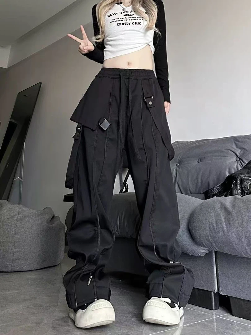 五种穿法重工设计工装裤