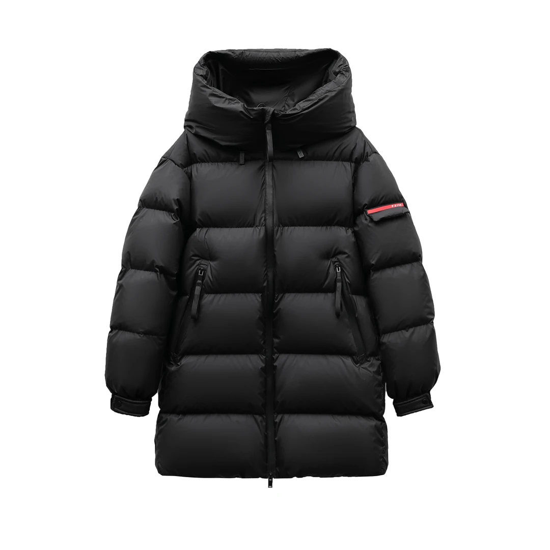 门店五位数！【红标款】P家专柜款！90高充绒情侣中长款羽绒服6686