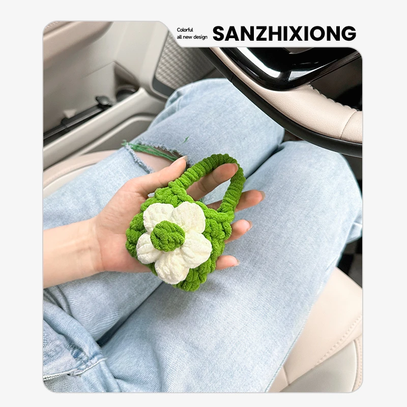 通用钥匙包创意编织手提包汽车钥匙包挂件车用钥匙包车锁钥匙圈链