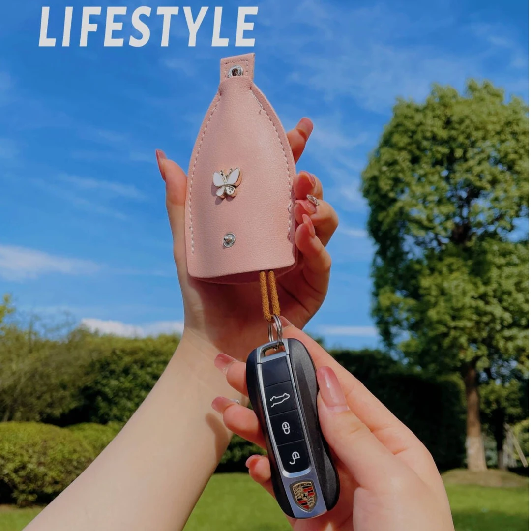 汽车钥匙包抽拉式通用款家用钥匙收纳包创意电动车钥匙保护壳套女