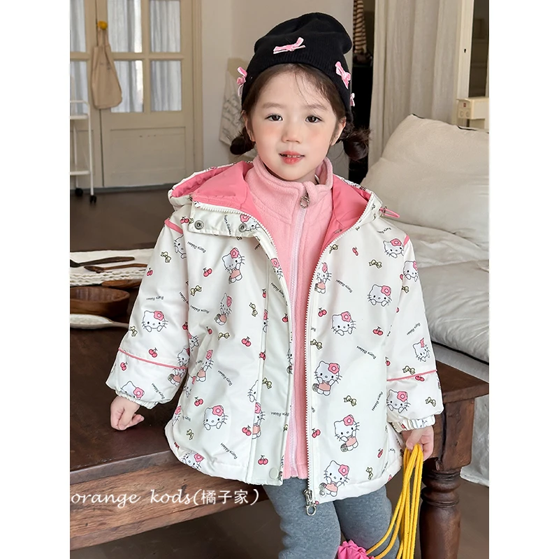 【三防免洗一衣三穿】女童冲锋衣外套秋冬HS55020