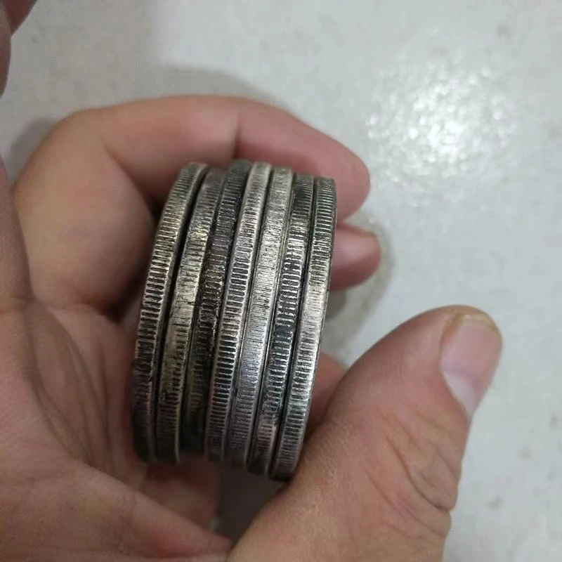 复古袁大头把玩收藏工艺银元摆件教学用品合金手把玩玩具工艺品