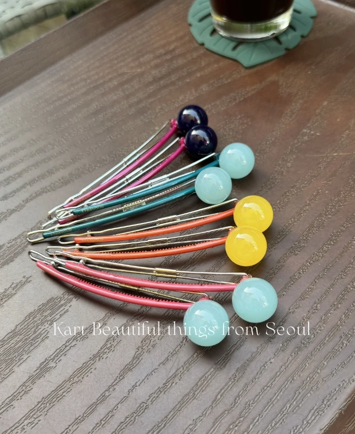 国仓现货【AZ棒棒糖】az家 一字夹弹簧夹树脂 发夹东大门no退换气质