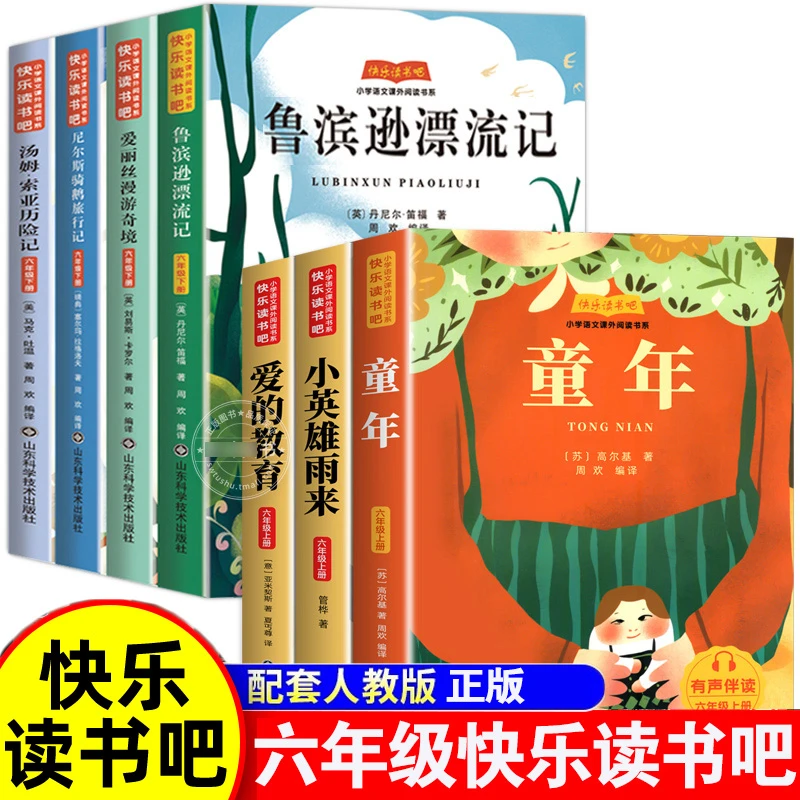 鲁宾逊漂流记尼尔斯骑鹅旅行记童年爱的教育雨来六年级快乐读书吧