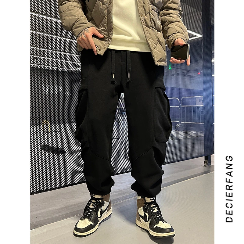 01-262男士新款束脚休闲裤男士美式潮牌宽松潮流百搭休闲裤男