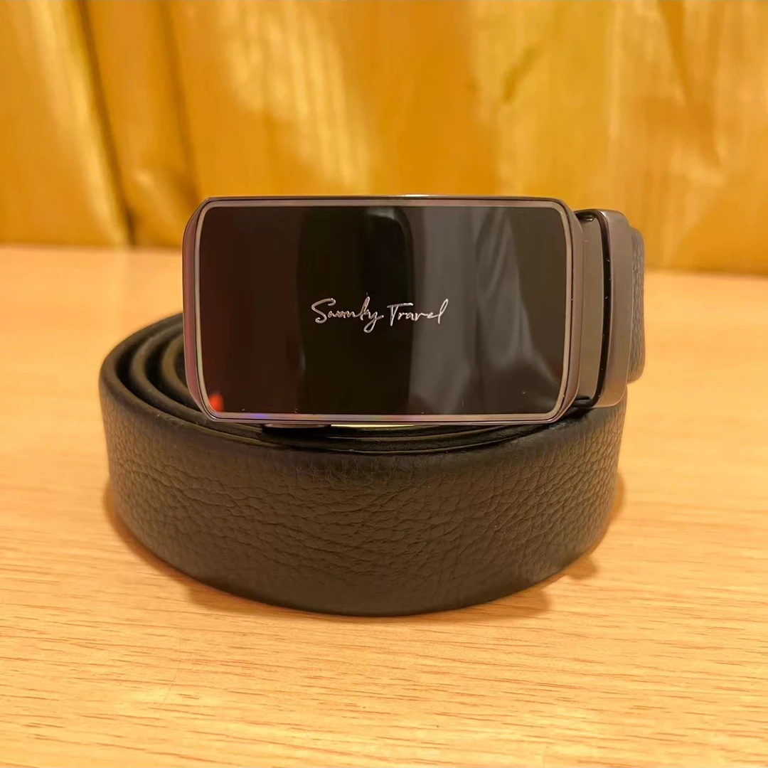 男士商务合金自动扣皮带