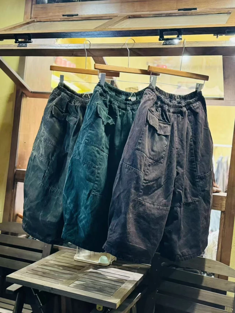 麻苏苏原创  2024文艺复古个性牛仔脏脏棉裤