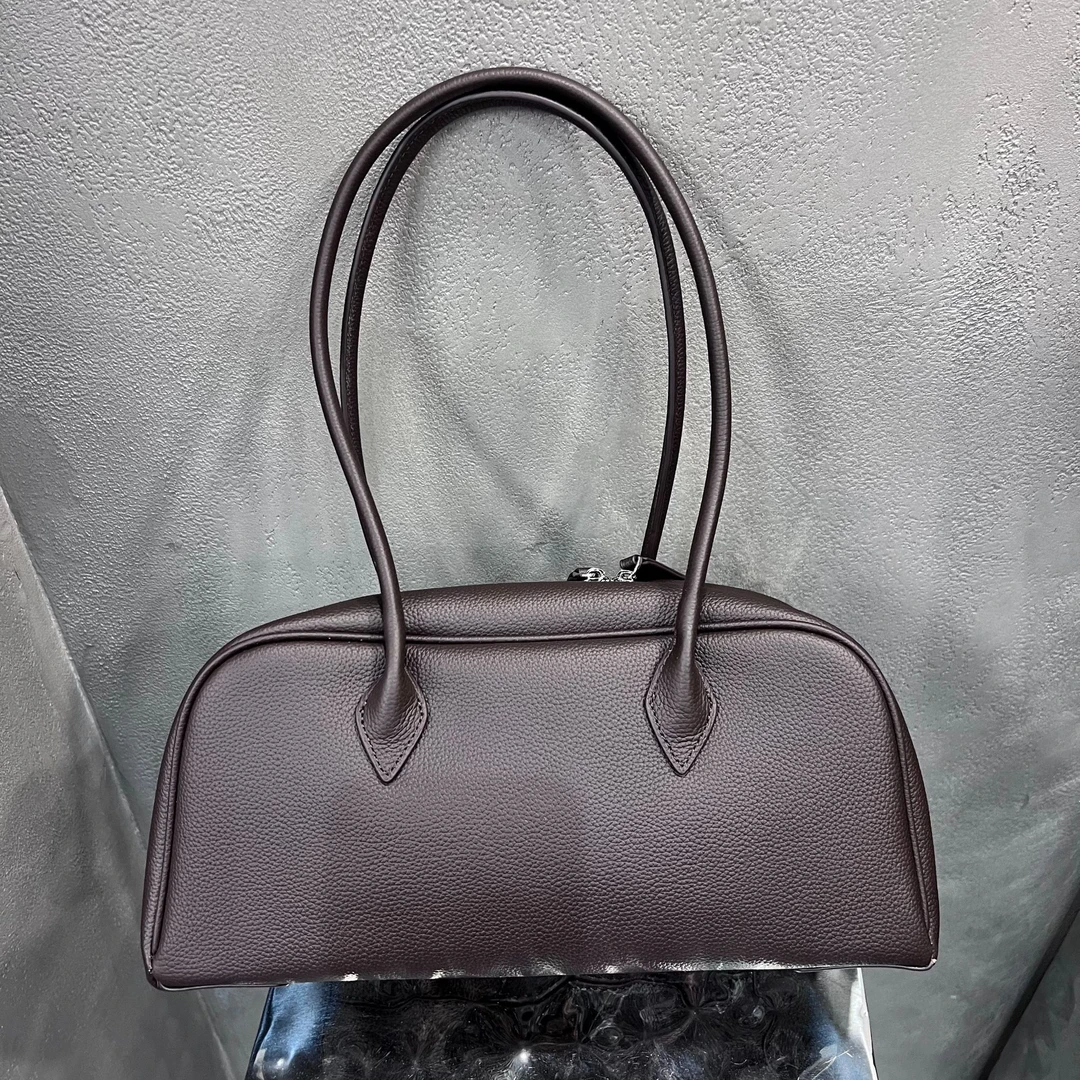 2024秋冬托特包女波士顿包高级感百搭腋下包大容量手提保龄球包包