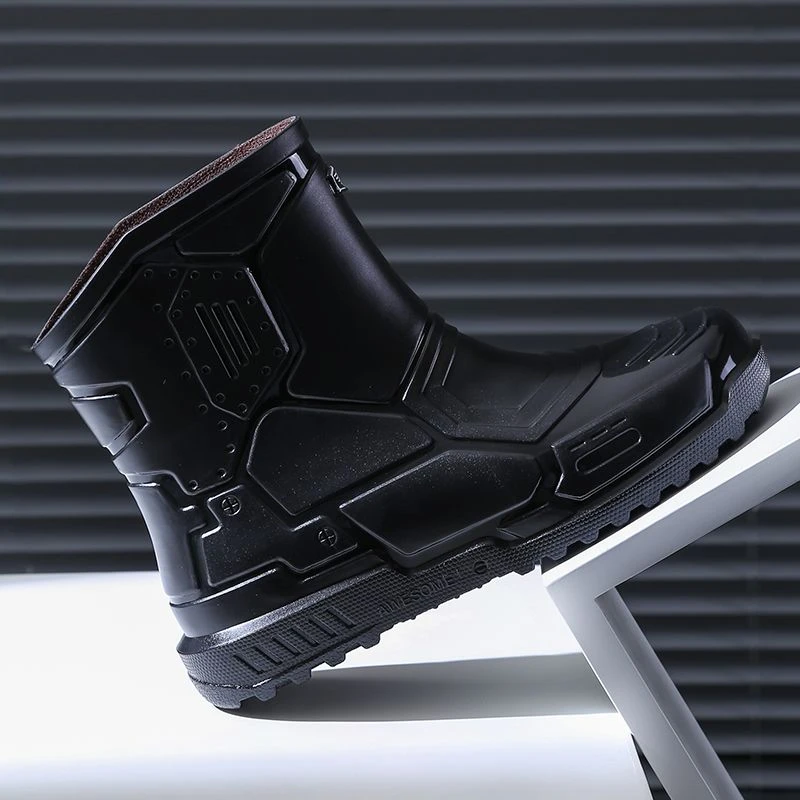 36-45码时尚雨鞋短款男女雨靴工作防水胶鞋厨房劳保鞋户外送外卖