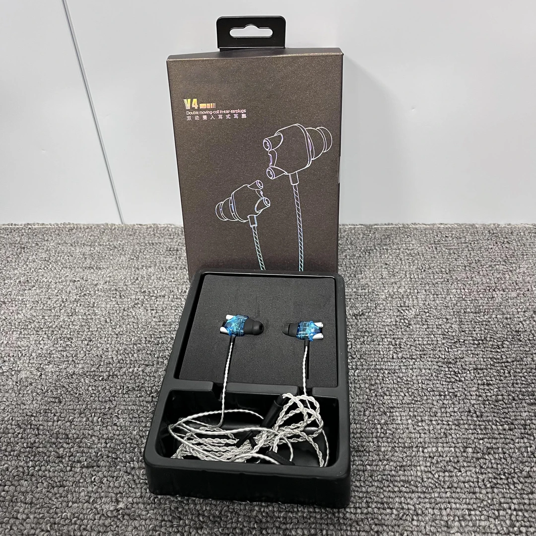 V4 入耳式   有线3.5MM  接口   耳机   双动圈 【库存样品】