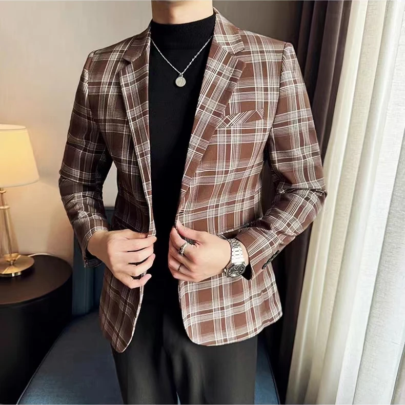 T 200-399 直播间看好再拍 男士春秋时尚休闲潮流修身韩版男西服