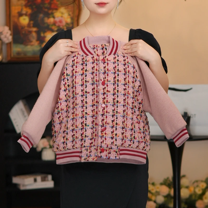 【T小香风】亲子款夹棉加厚外套洋气时尚冬款女童保暖过冬棒球服