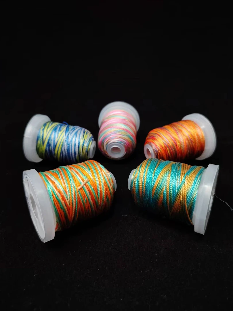 小卷段染12股、18股股线手工渐变