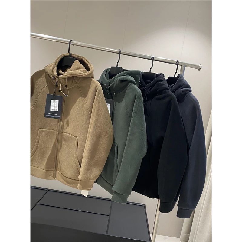 重磅！厚实有型，双面摇粒绒连帽情侣款外套