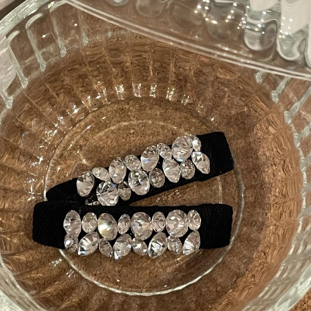 水钻发夹气质侧边刘海高级发卡发饰ins一字新款鸭嘴网红