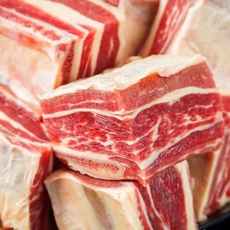 鲜原切牛肋排肉5斤肥瘦相间高压锅或者炖煮3个小时左右后放盐