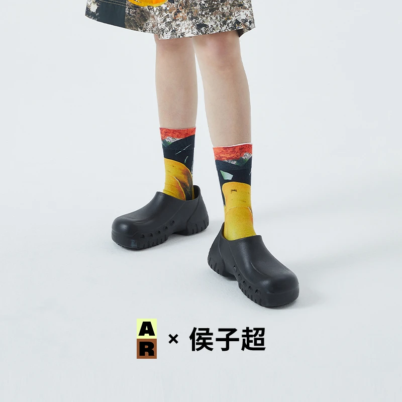 【胶囊系列】ar* x 侯子超联名合作男女中筒袜设计感小众薄款