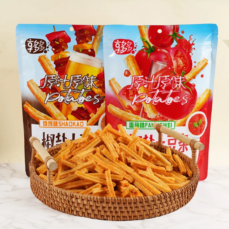 享多多椒盐土豆条番茄味薯条解馋追剧儿时怀旧零食小吃188g*6袋