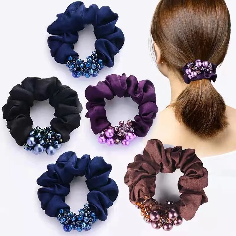 2025新款发绳扎马尾女人简约气质韩国头绳盘头发皮筋超仙发饰饰品