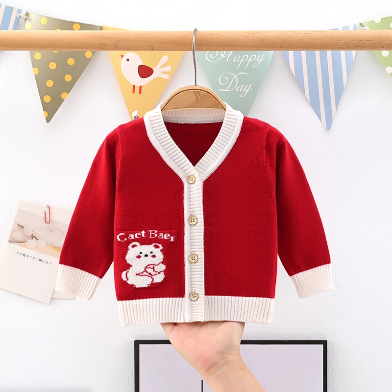 宝宝毛衣春秋季外套婴幼儿纯棉针织开衫百搭衣服男女童外穿秋装潮