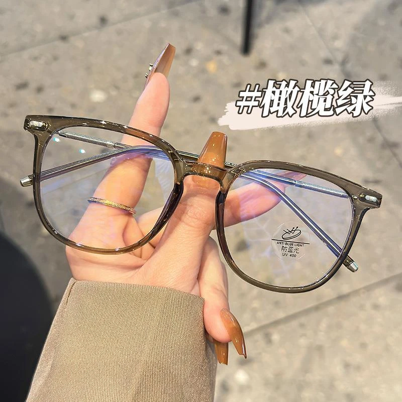 冷茶网红眼镜框素颜镜平光眼镜时尚85028韩系tr90近视眼镜架潮流