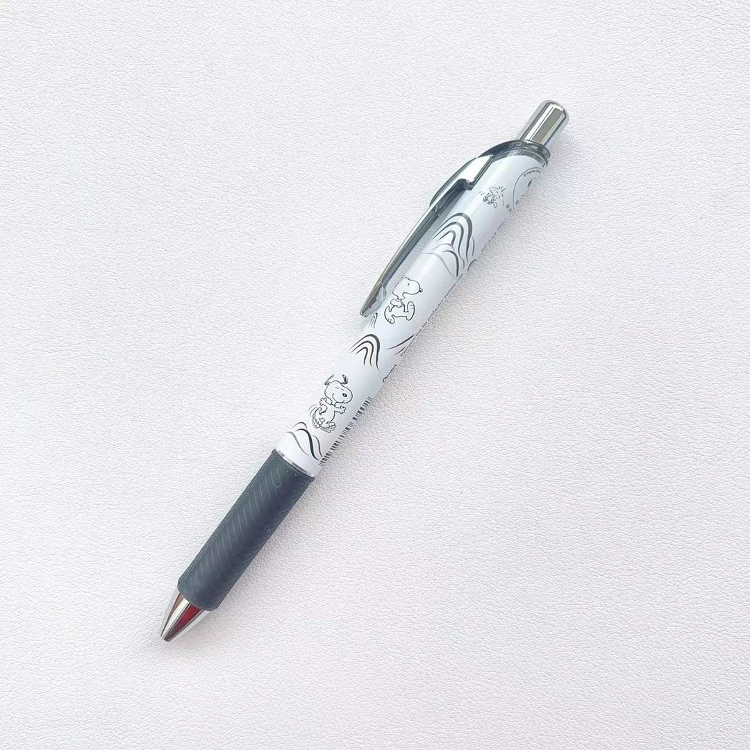 派通史努比限定黑色中性笔0.5mm