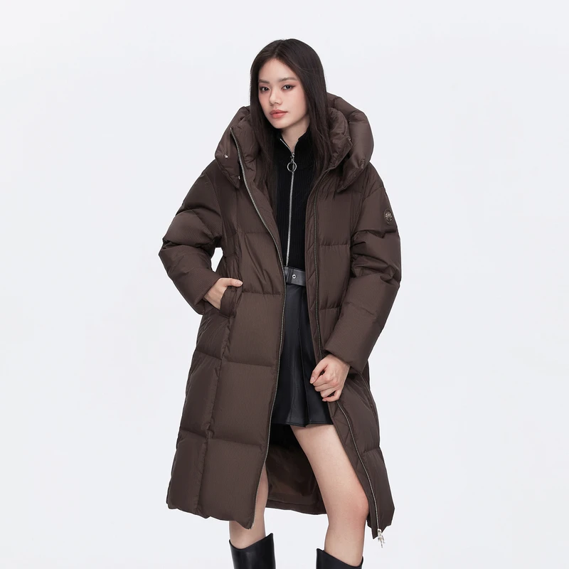 【门店同款】波司登24冬新款长款黑金系列时尚高端羽绒服B40145286