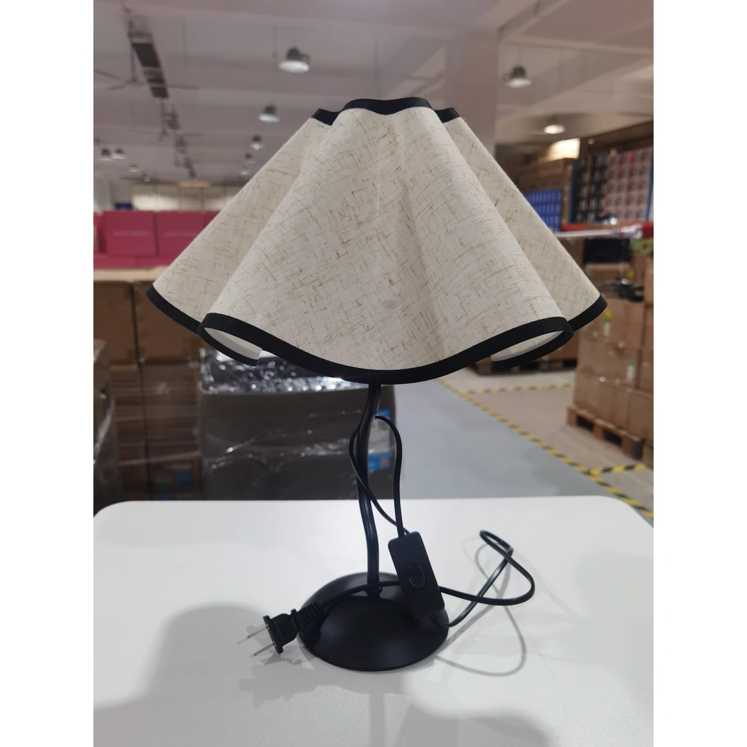 花瓣伞灯ins高级感简约中古台灯小夜灯卧室床头氛围灯少女心网红