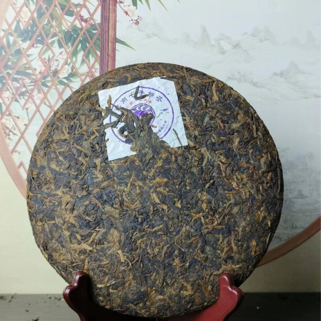 2006年春海~布朗一号熟茶~云南七子饼普洱茶熟茶357g一饼x1