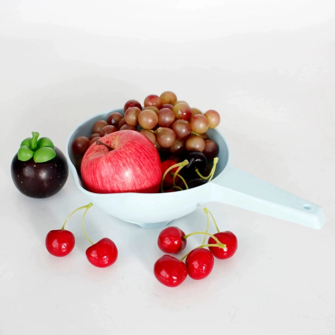 轻巧滤筛多功能虑筛洗菜蔬菜水果滤水带挂孔筛洗