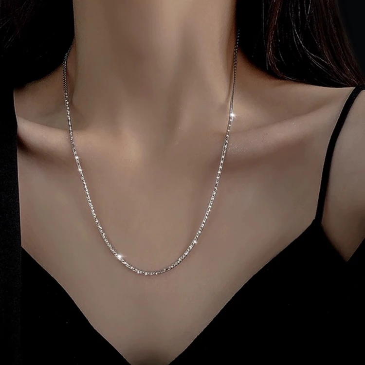 钛钢项链 （方珠钢链）