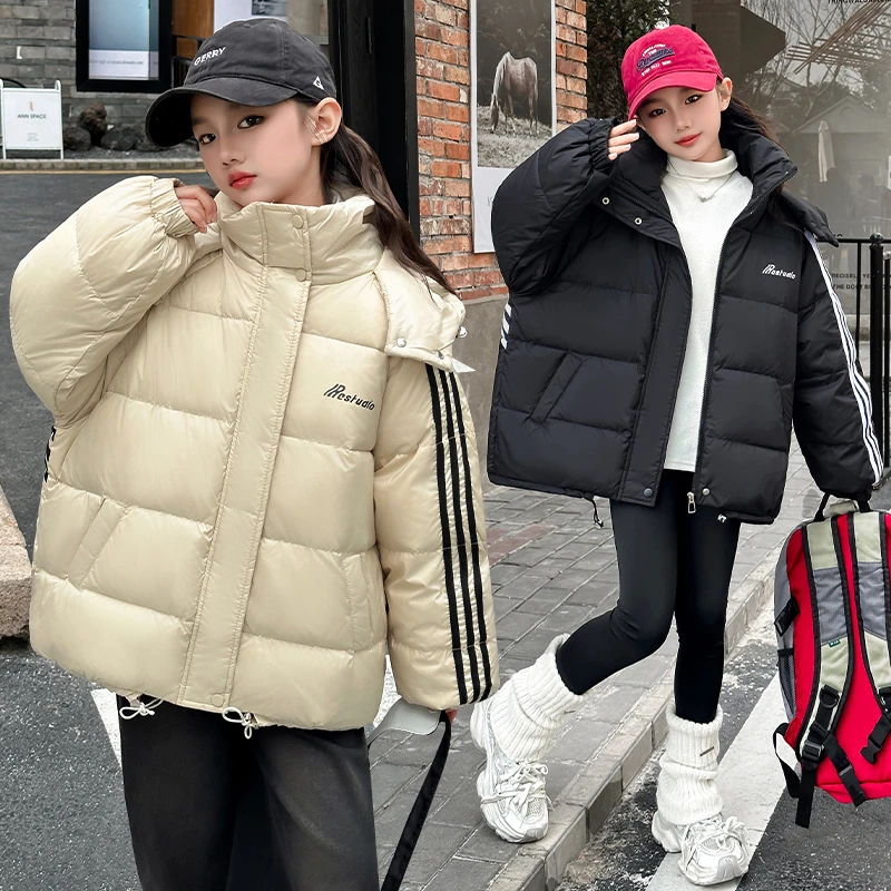 （冬款外套）女童棉衣冬款外套加棉2025新款秋装网红中大童儿童装