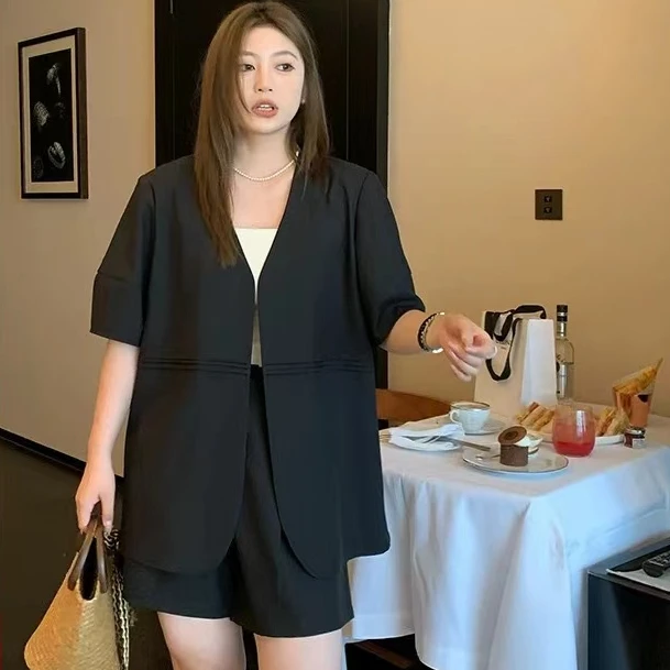 【反季现货-NAZ瑶瑶高端定制】时尚时尚休闲气质高级感上衣短裤