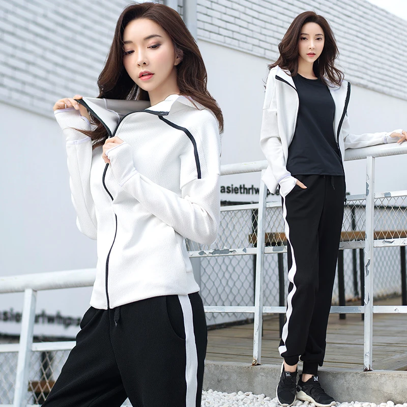 2024春秋羽毛球服女套装网球服女速干比赛训练服装打球长裤袖外套