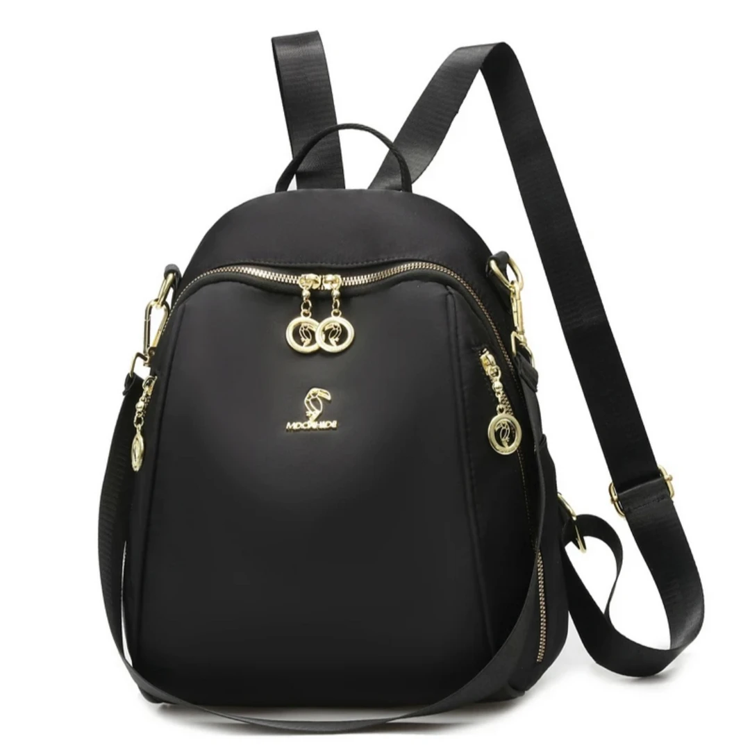 （乐总补贴）【底长26cm高34cm厚16cm】时尚百搭大容量双肩包077黑