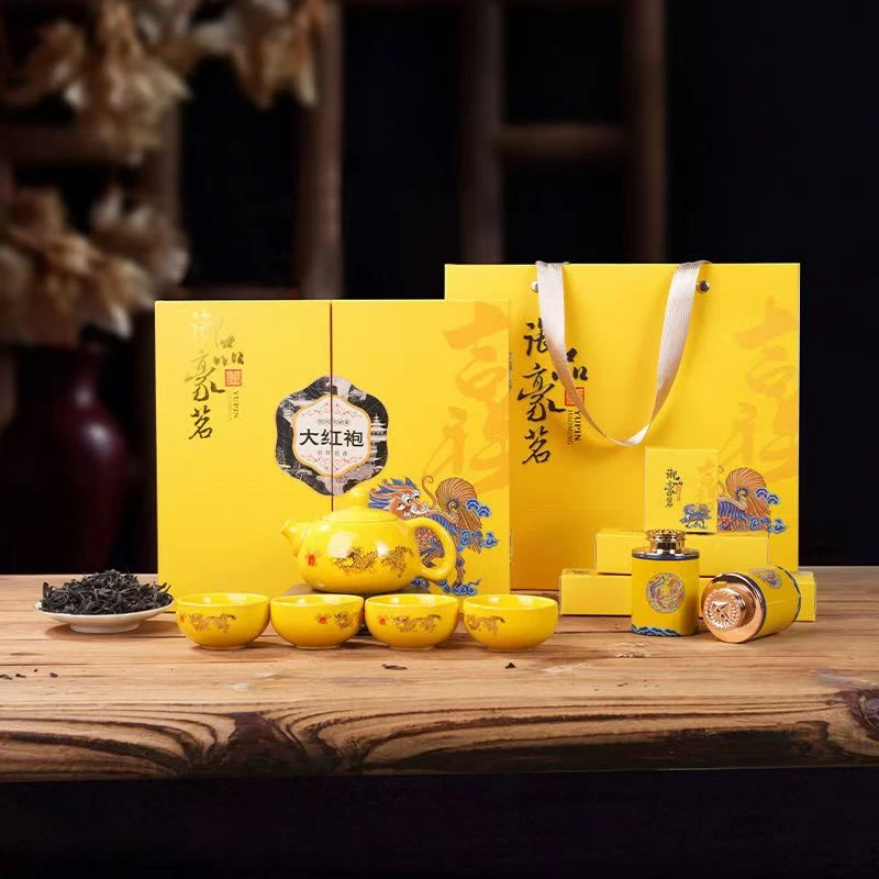 大红袍茶叶正宗乌龙茶武夷岩茶高端茶叶礼盒装过年年货节送礼长辈