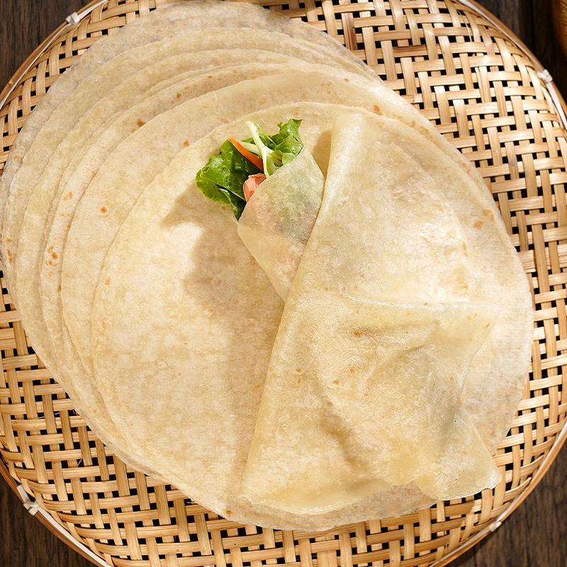 烫面春饼皮薄饼盛京风物原味卷饼纯手工烤鸭单饼早餐好吃精选优质
