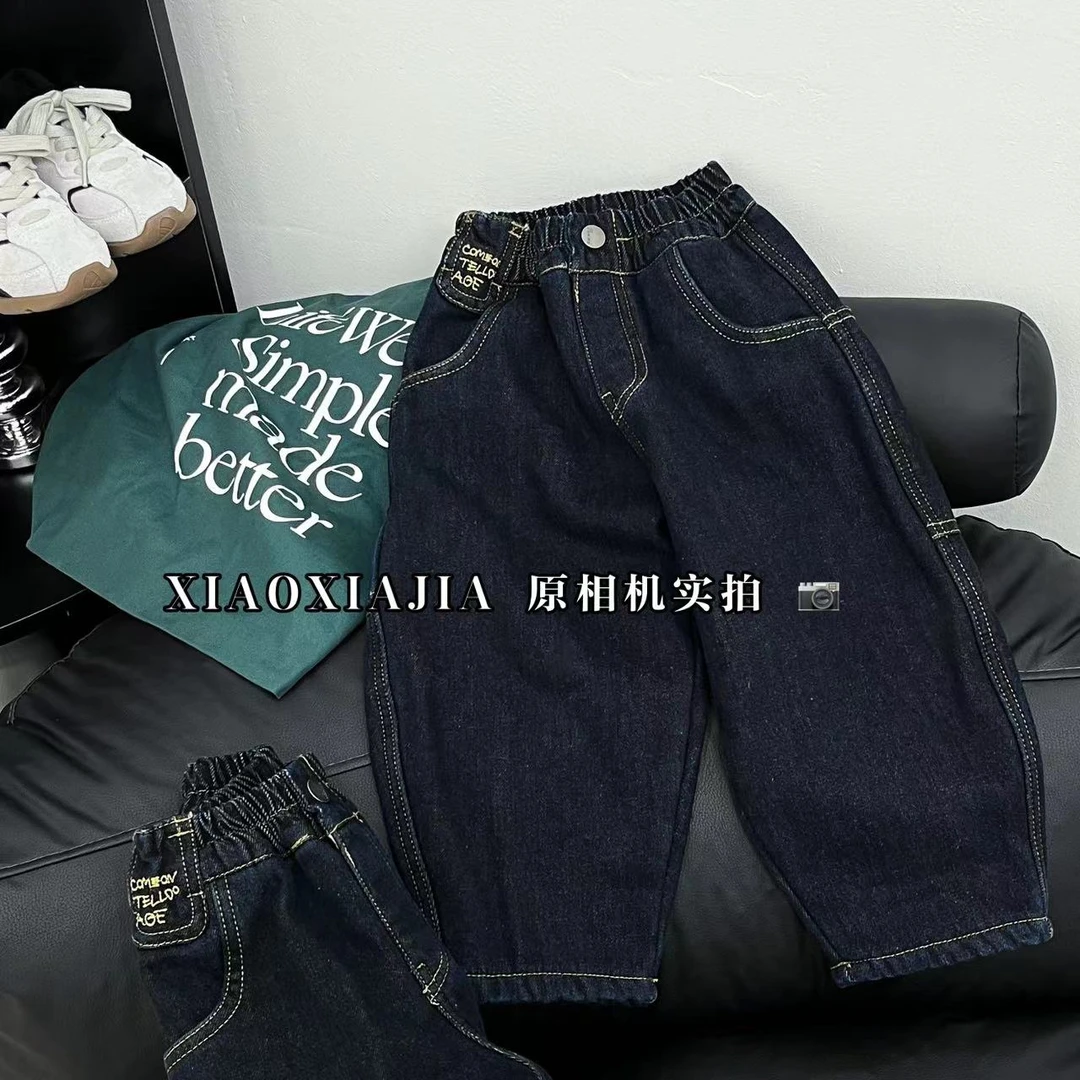 现货1732裤子男童儿童时尚休闲加绒加厚冬季保暖韩版