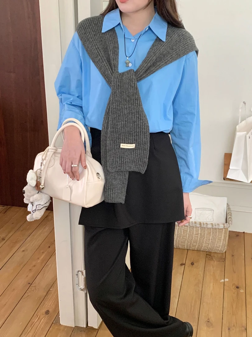 纯色秋冬网红针织披肩女外搭氛围高级感四季百搭坎肩通用时尚红色