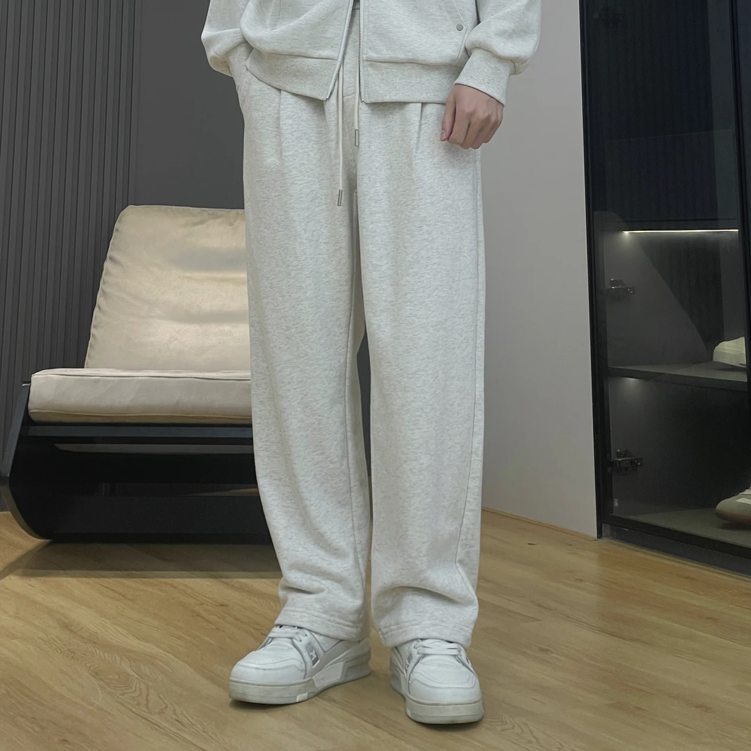 【春季卫裤】垂坠感时尚百搭简约直筒休闲运动裤纯色宽松长裤薄款in