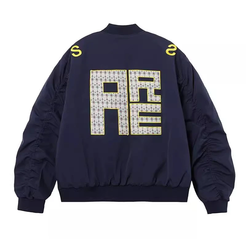 美式字母刺绣棒球服夹克男女国潮宽松百搭情侣春秋季夹克休闲外套