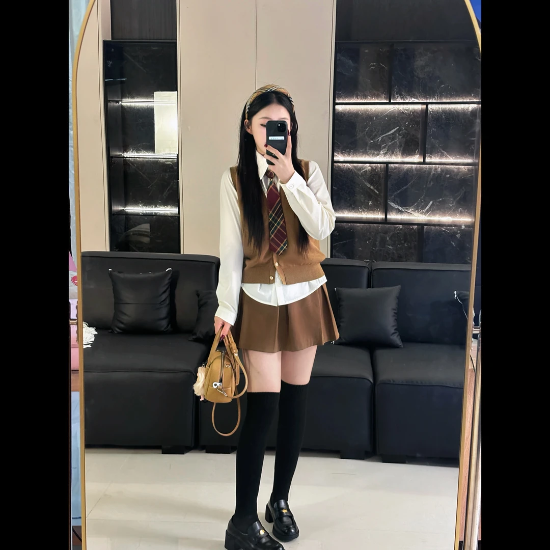 刘婆子店铺款【继承者四件套】自主打版美式甜心高校套装K8817