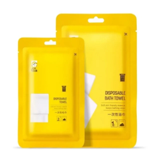 一次性浴巾毛巾独立包装宾馆酒 店旅行便携压缩棉柔