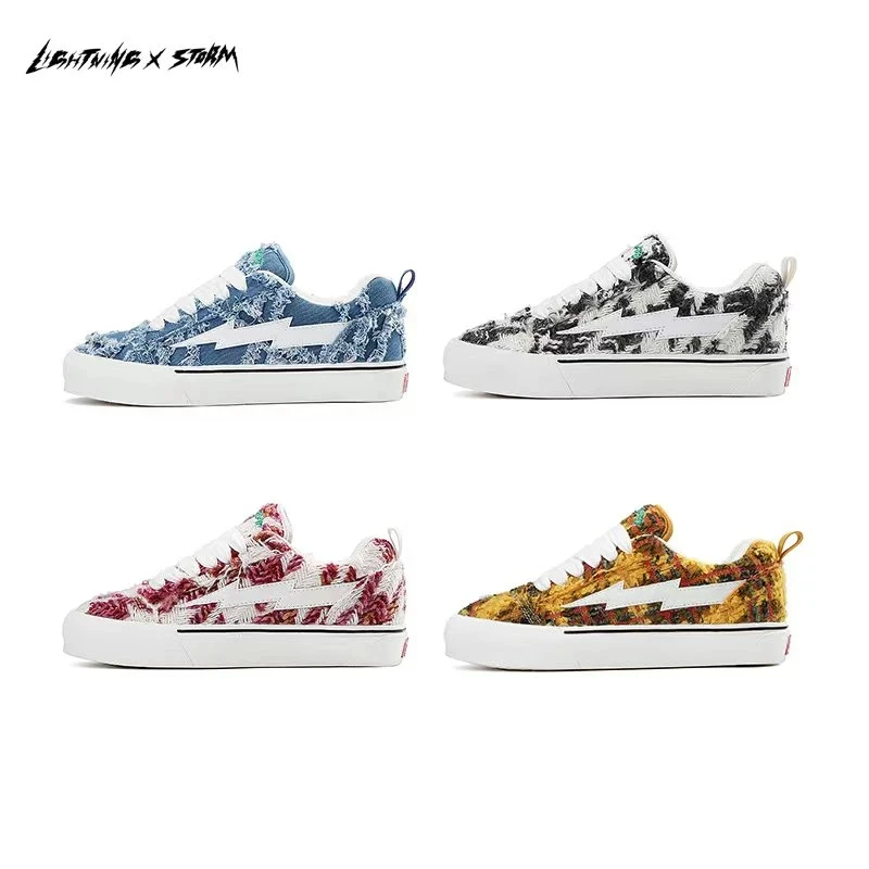 Lightningxstorm毕加索画作联名高能感闪电面包鞋情侣款小香风