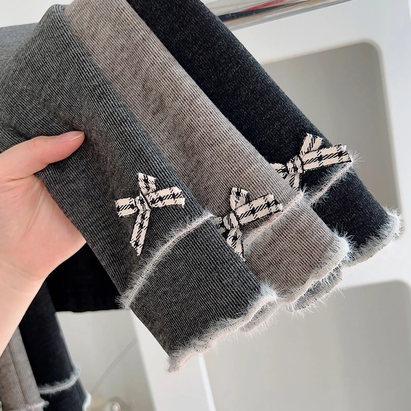 女童加绒打底裤15度左右可穿秋冬款宝宝秋装儿童秋冬加厚裤子洋气