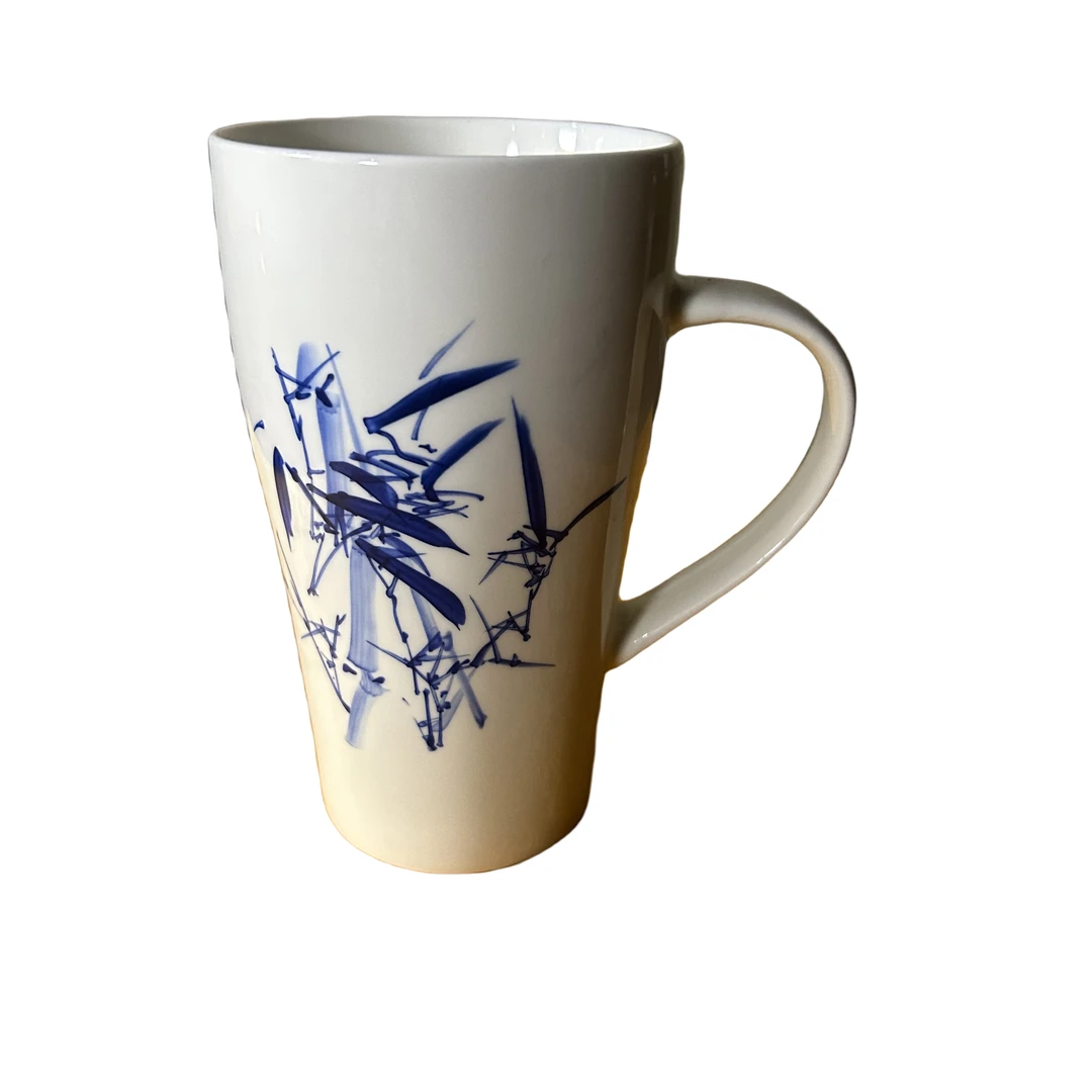 W16景德镇陶瓷墨彩竹纹咖啡杯4个不固定一件